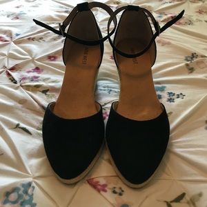 NINE WEST Espadrille Wedge w Ankle Strap